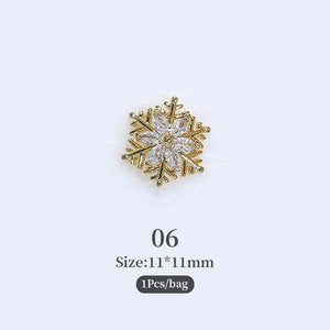 Christmas Rhinestones Alloy 3D Nail Decoration Nail Decoration No Brand 06 