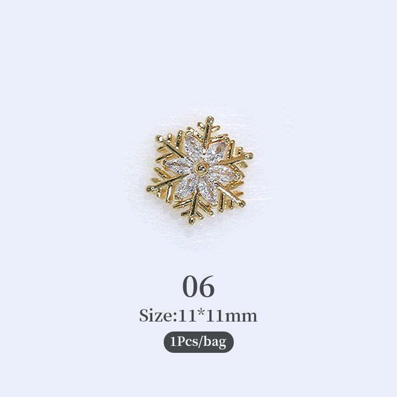 Christmas Rhinestones Alloy 3D Nail Decoration Nail Decoration No Brand 06 