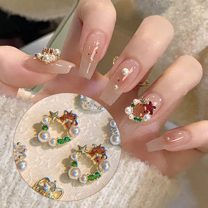 Christmas Rhinestones Alloy 3D Nail Decoration Nail Decoration No Brand 