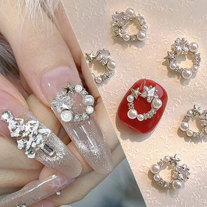 Christmas Rhinestones Alloy 3D Nail Decoration Nail Decoration No Brand 