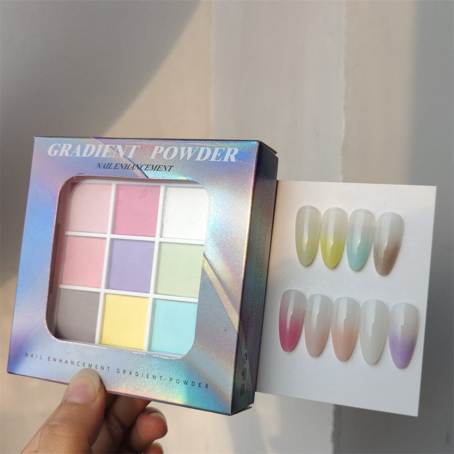 9 Colors Solid Powder #01 Nail Powder No Brand 