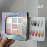 9 Grids Solid Ombre Nail Powder Nail Powder No Brand 02 