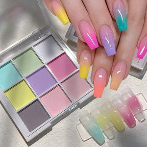 9 Colors Solid Powder #01 Nail Powder No Brand 
