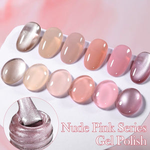6 Colors Nude Pink Gel Polish Set 04 10ml Gel Nail Polish BORN PRETTY 