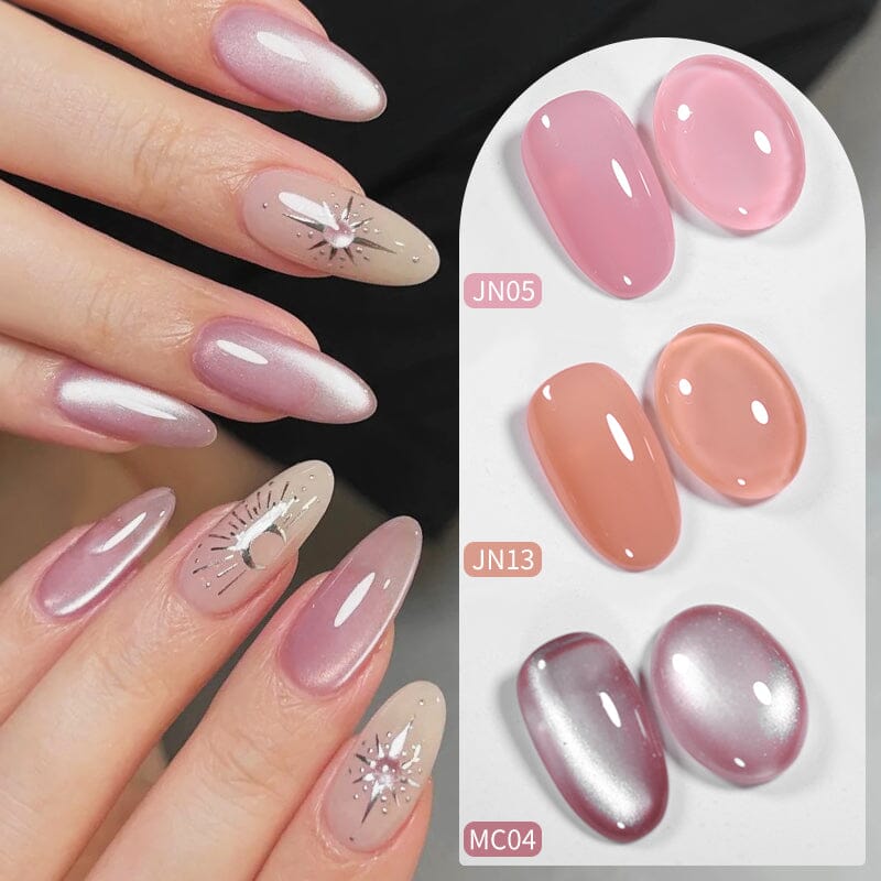 6 Colors Nude Pink Gel Polish Set 04 10ml Gel Nail Polish BORN PRETTY 