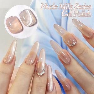 6 Colors Nude Milk Gel Polish Set 05 10ml Gel Nail Polish BORN PRETTY 