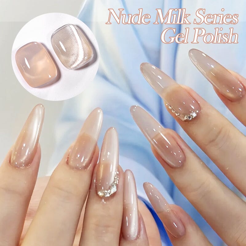 6 Colors Nude Milk Gel Polish Set 05 10ml Gel Nail Polish BORN PRETTY 