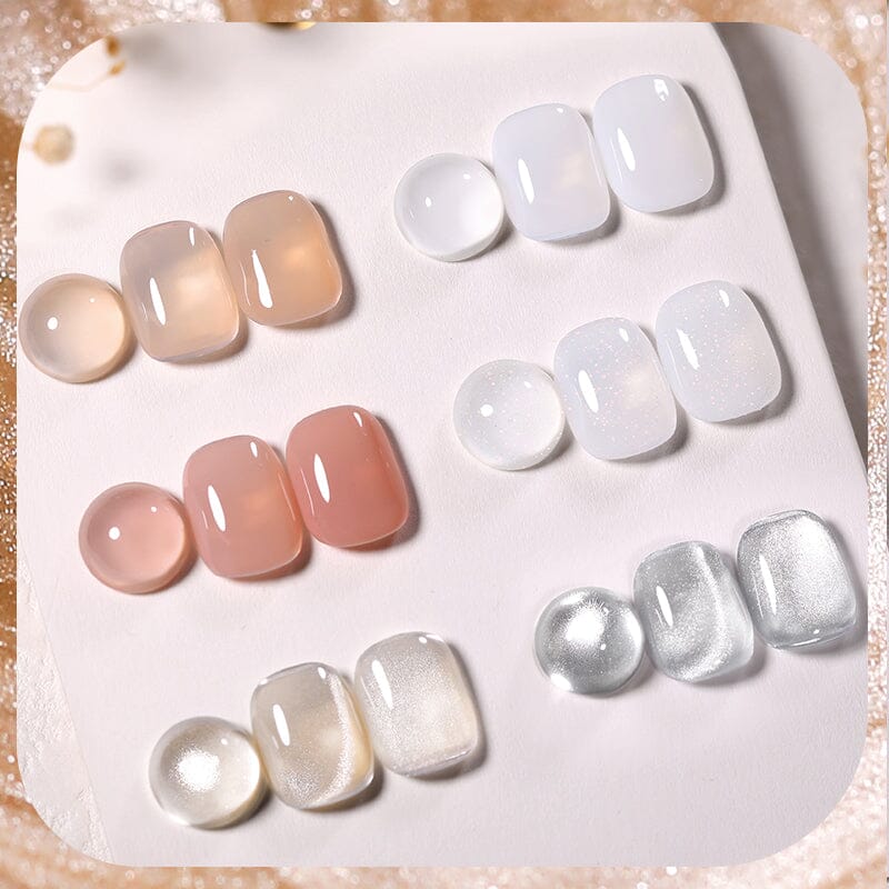 6 Colors Nude Milk Gel Polish Set 05 10ml Gel Nail Polish BORN PRETTY 