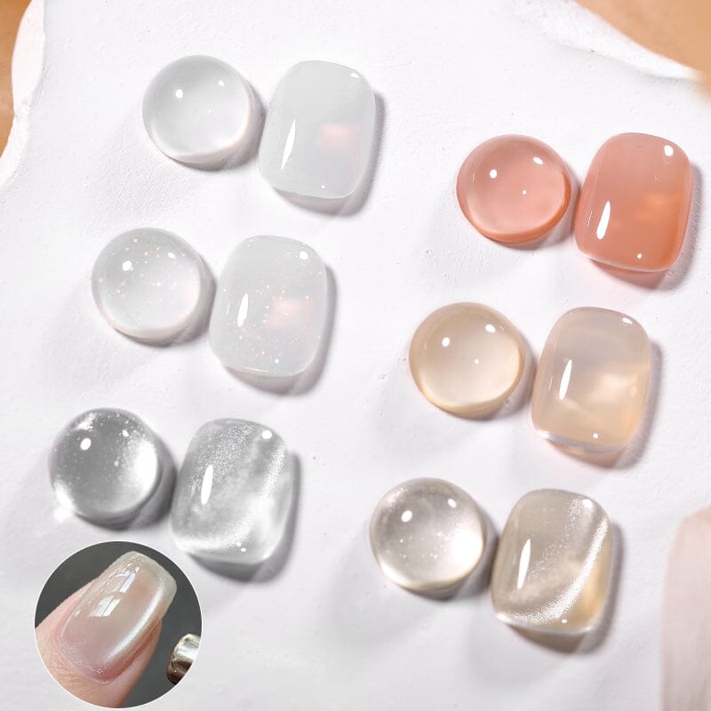 6 Colors Nude Milk Gel Polish Set 05 10ml Gel Nail Polish BORN PRETTY 