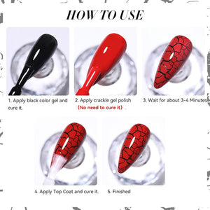 Crackle Gel Polish 7ml Gel Nail Polish LILYCUTE 