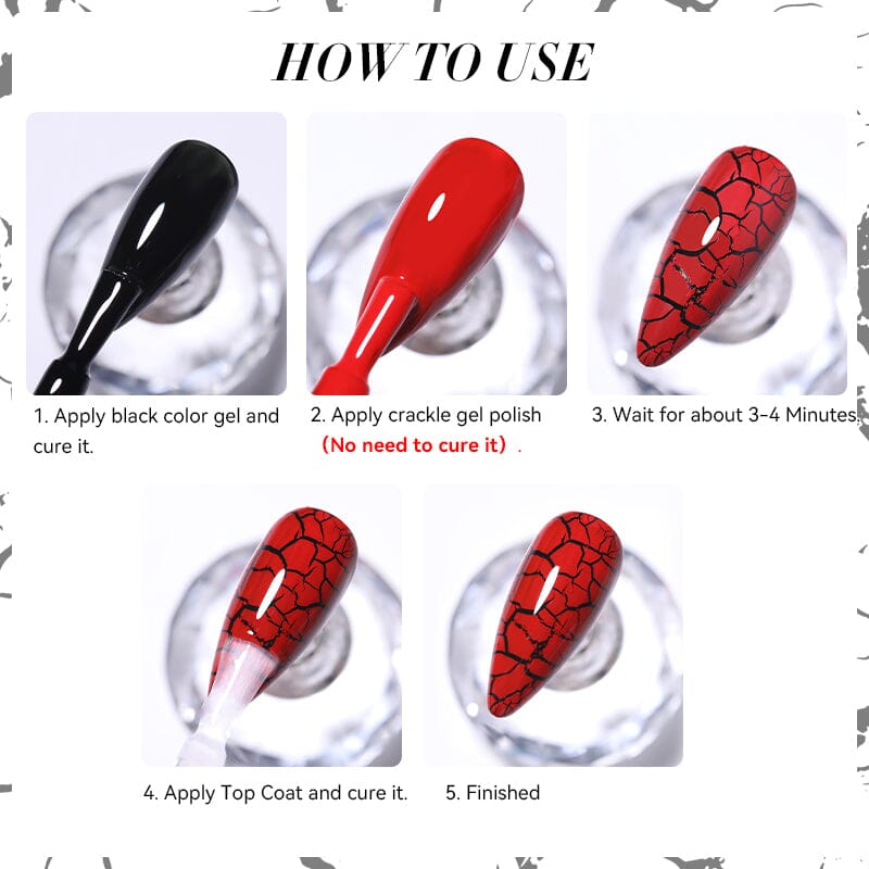 Crackle Gel Polish 7ml Gel Nail Polish LILYCUTE 