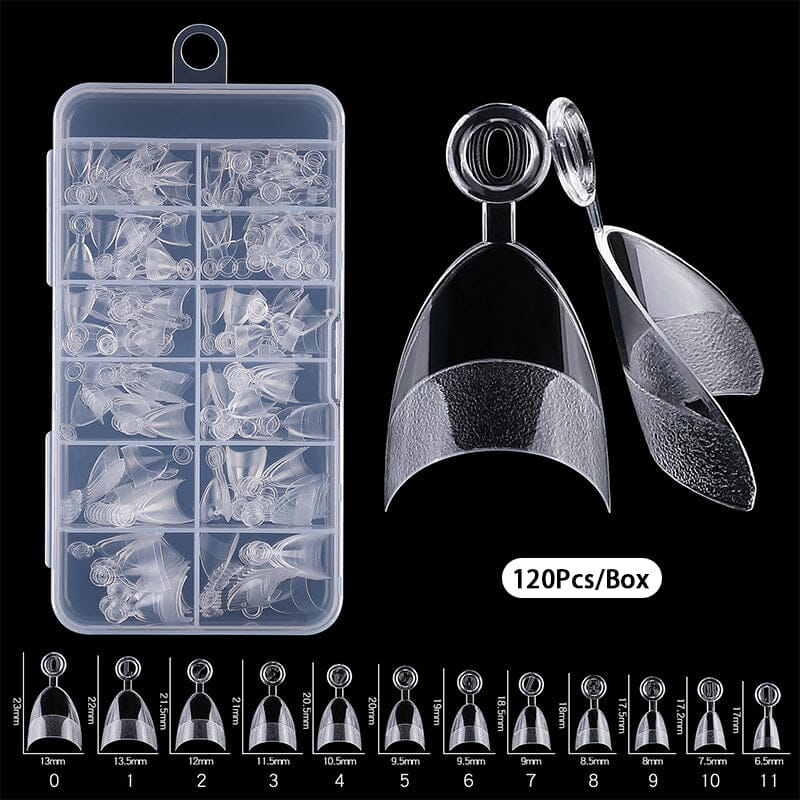 120/240pcs Half Cover Matte Short Almond Nail Tips Nail Tips No Brand 120pcs 