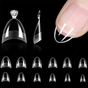 120/240pcs Half Cover Matte Short Almond Nail Tips Nail Tips No Brand 