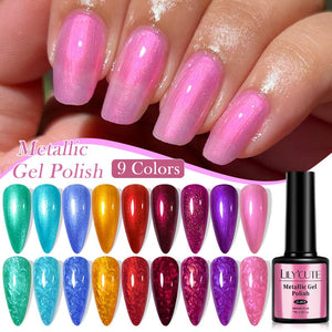Metallic Gel Polish 7ml Gel Nail Polish LILYCUTE 