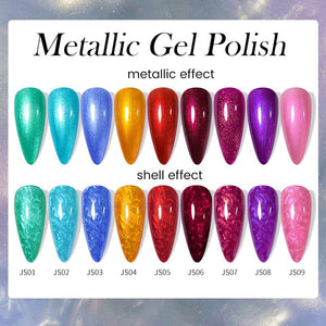 Metallic Gel Polish 7ml Gel Nail Polish LILYCUTE 
