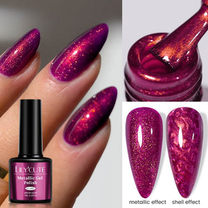 Metallic Gel Polish 7ml Gel Nail Polish LILYCUTE 