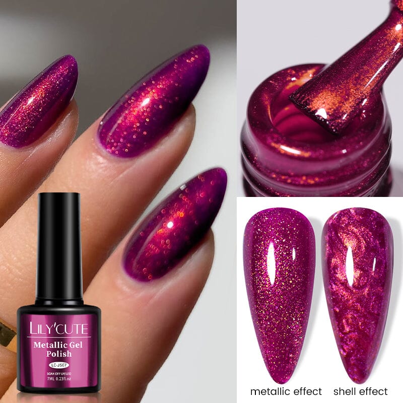 Metallic Gel Polish 7ml Gel Nail Polish LILYCUTE 