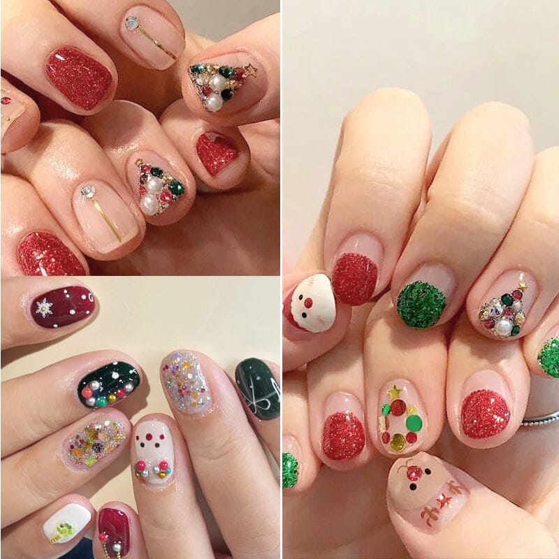 Christmas Peals Stones 3D Nail Decoration Nail Decoration No Brand 