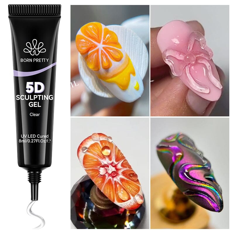 Clear 5D Sculpting Gel 8ml Gel Nail Polish BORN PRETTY 