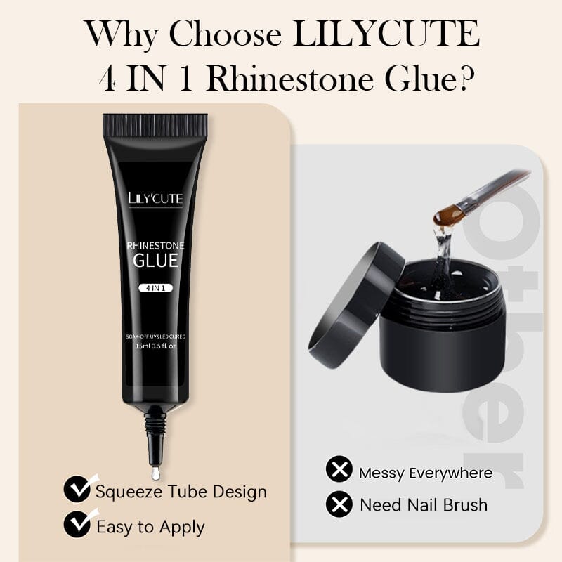 4 in 1 Rhinestone Glue 15ml Clearance LILYCUTE 