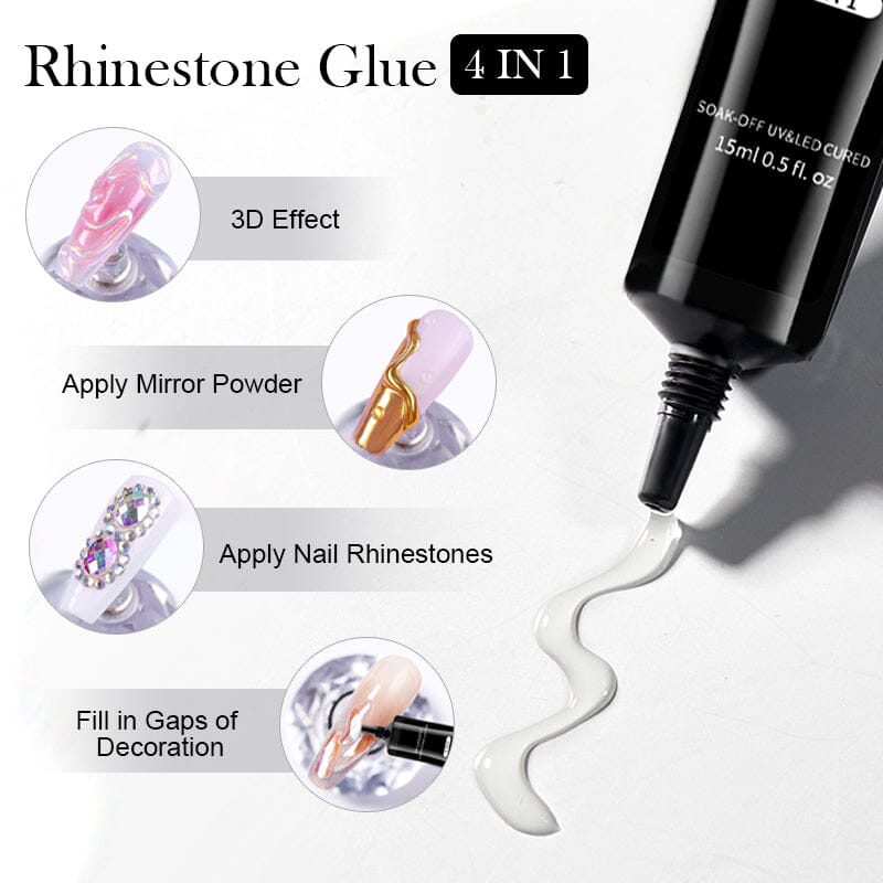 4 in 1 Rhinestone Glue 15ml Clearance LILYCUTE 