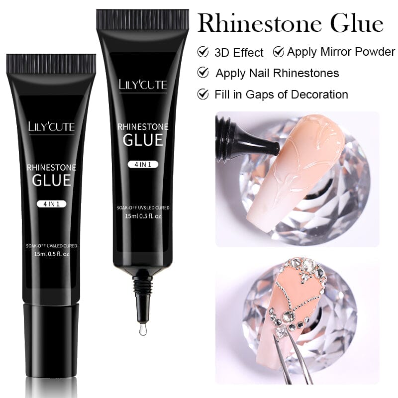 4 in 1 Rhinestone Glue 15ml Clearance LILYCUTE 
