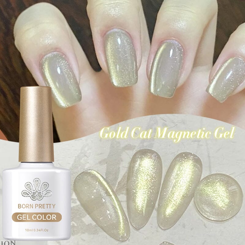 Gold Cat Magnetic Gel GC01 10ml Gel Nail Polish BORN PRETTY 