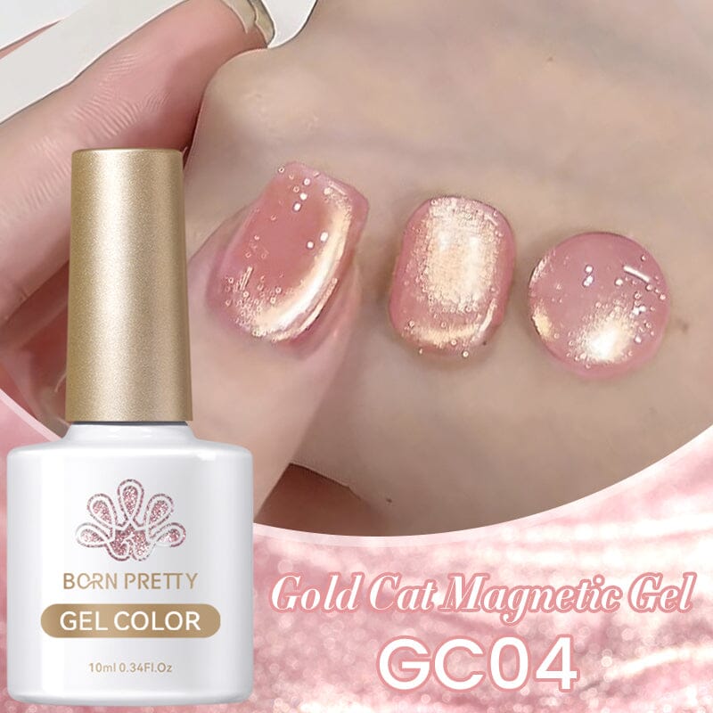 Gold Cat Magnetic Gel Polish GC04 Classic Poetry 10ml Gel Nail Polish BORN PRETTY 