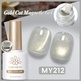 Gold Cat Magnetic Gel Polish Classic Poetry 10ml Gel Nail Polish BORN PRETTY MY212 