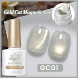 Gold Cat Magnetic Gel Polish 10ml Gel Nail Polish BORN PRETTY GC01 