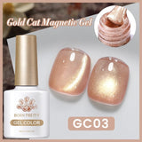 Gold Cat Magnetic Gel Polish 10ml Gel Nail Polish BORN PRETTY GC03 