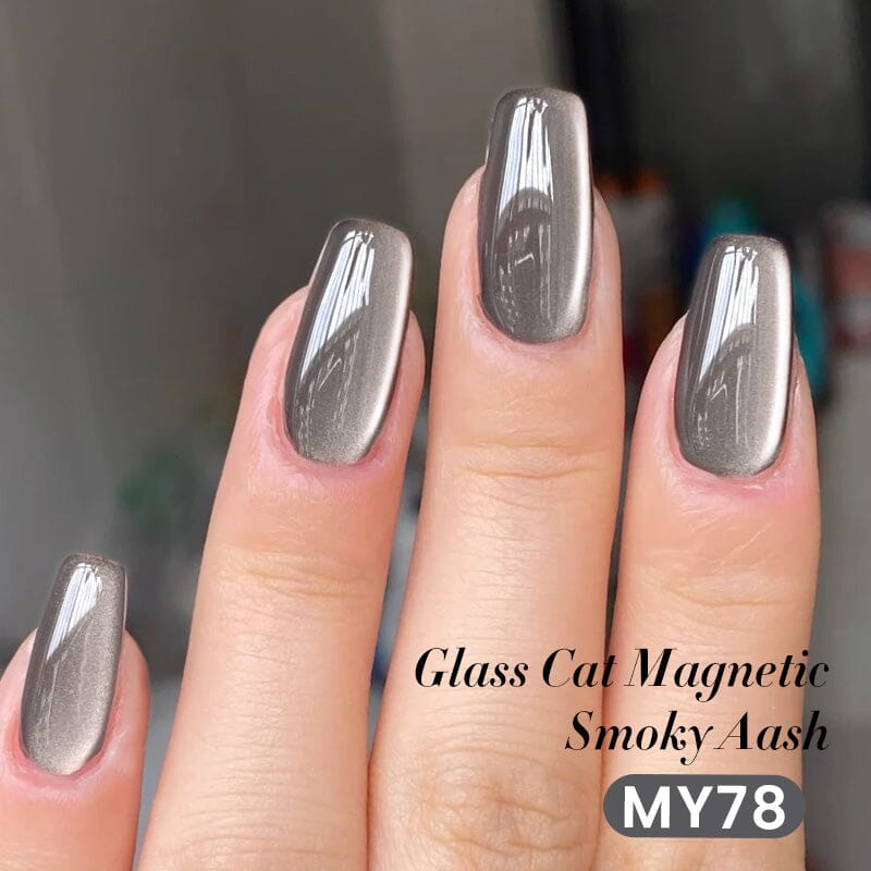 Water Light Cat Magnetic Gel Polish MY78 Smoky Aash 10ml Gel Nail Polish BORN PRETTY 