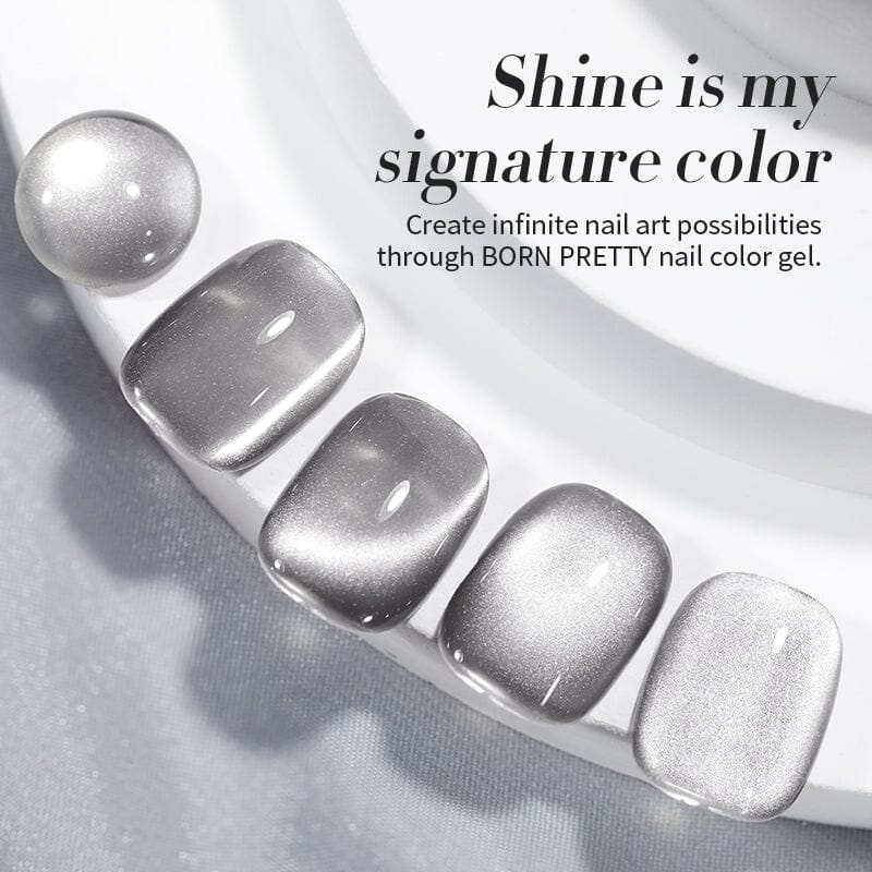 Water Light Cat Magnetic Gel Polish MY78 Smoky Aash 10ml Gel Nail Polish BORN PRETTY 