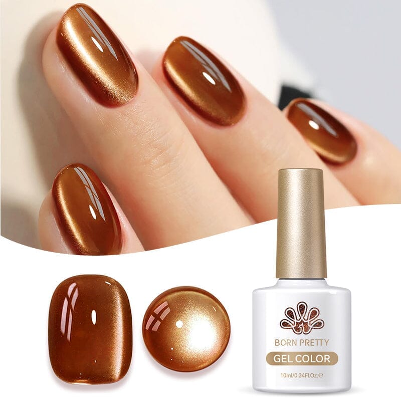 Water Light Cat Magnetic Gel Polish MY79 Caramel 10ml Gel Nail Polish BORN PRETTY 