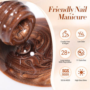 Water Light Cat Magnetic Gel Polish MY79 Caramel 10ml Gel Nail Polish BORN PRETTY 