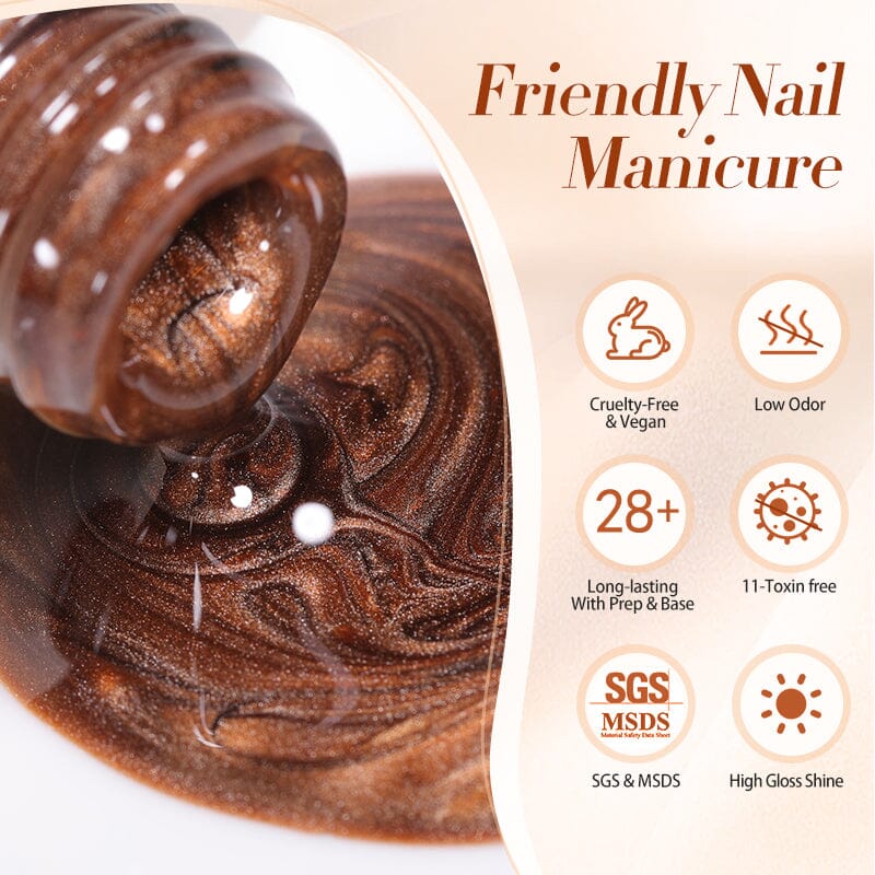 Water Light Cat Magnetic Gel Polish MY79 Caramel 10ml Gel Nail Polish BORN PRETTY 