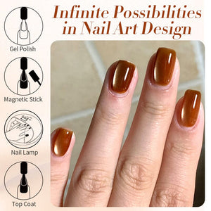 Water Light Cat Magnetic Gel Polish MY79 Caramel 10ml Gel Nail Polish BORN PRETTY 