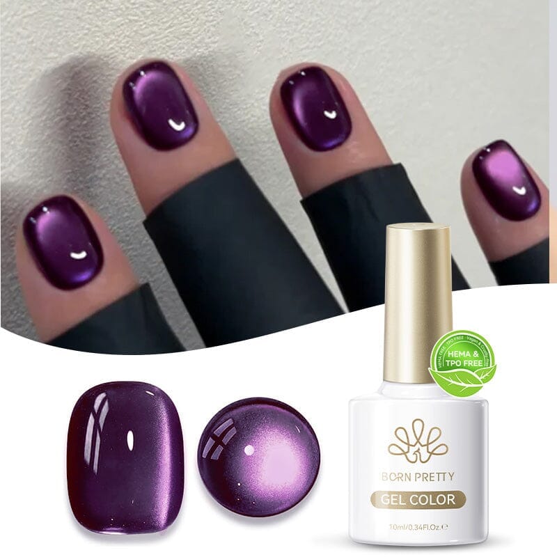 Water Light Cat Magnetic Gel Polish MY81 Purple Mystery 10ml HEMA/TPO FREE