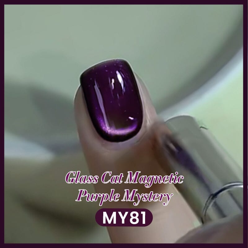 Water Light Cat Magnetic Gel Polish MY81 Purple Mystery 10ml Gel Nail Polish BORN PRETTY 