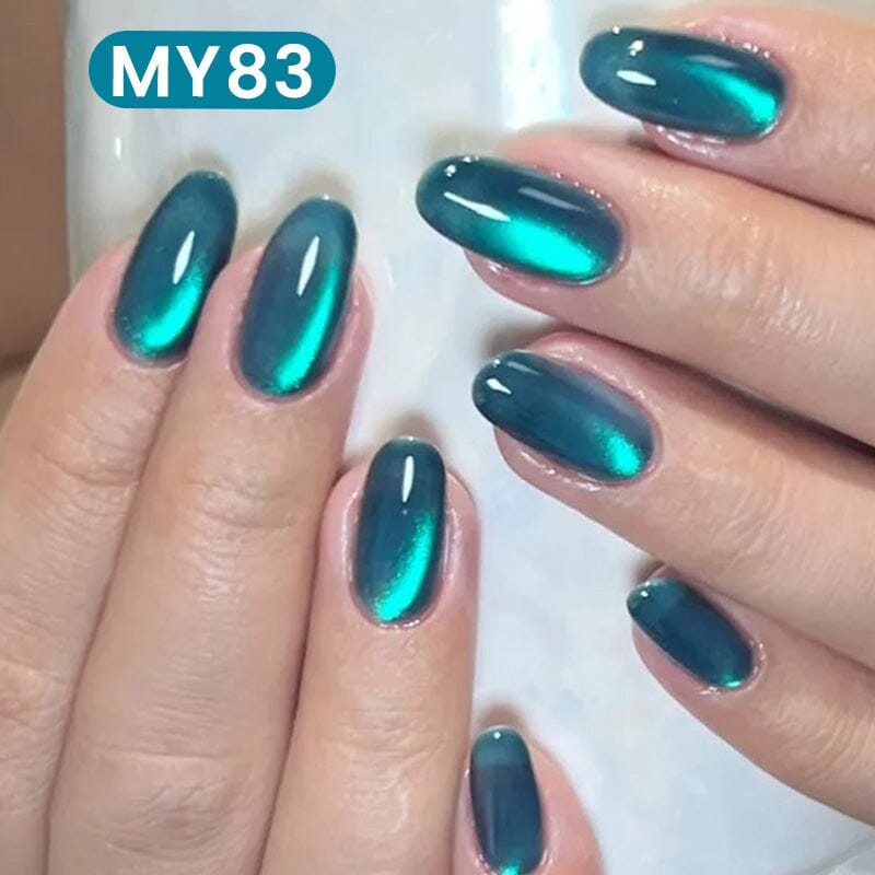 Water Light Cat Magnetic Gel Polish MY83 Sea Blue 10ml Gel Nail Polish BORN PRETTY 