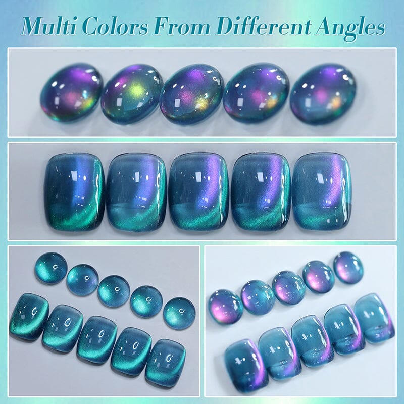 Water Light Cat Magnetic Gel Polish MY83 Sea Blue 10ml Gel Nail Polish BORN PRETTY 