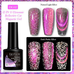 Dynamic Reflective Cat Magnetic Gel DG02 7ml Gel Nail Polish LILYCUTE 