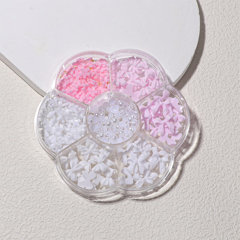 Resin Bowknot #04 Nail Decoration in Wheel Nail Art No Brand 
