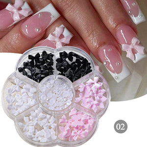Resin Bowknot #02 Nail Decoration in Wheel Nail Art No Brand 