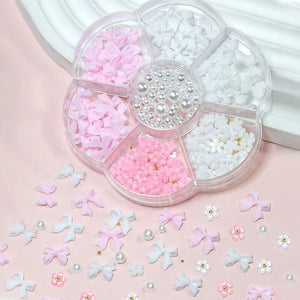 Resin Bowknot #02 Nail Decoration in Wheel Nail Art No Brand 