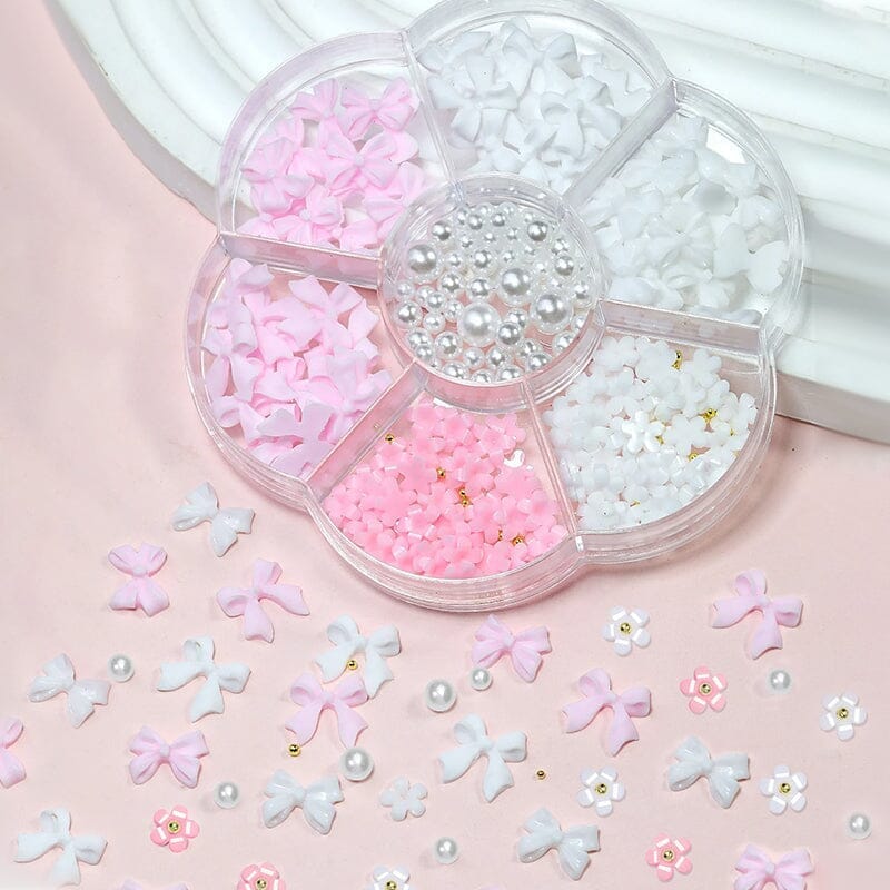 Resin Bowknot #02 Nail Decoration in Wheel Nail Art No Brand 