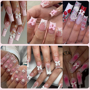 Resin Bowknot #02 Nail Decoration in Wheel Nail Art No Brand 