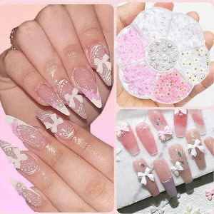 Resin Bowknot #02 Nail Decoration in Wheel Nail Art No Brand 