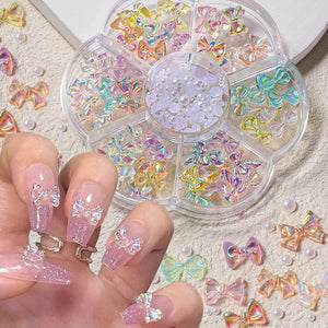 Heart Flowers #03 Nail Decoration in Wheel Nail Art No Brand 