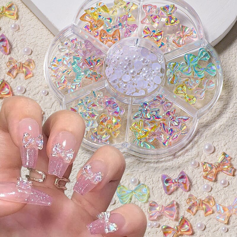 Heart Flowers #03 Nail Decoration in Wheel Nail Art No Brand 